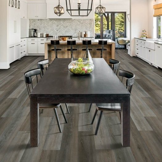 Laminate flooring in dining room | Kopp's Carpet & Decorating