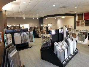 Variety of flooring products in showroom | Kopp's Carpet & Decorating