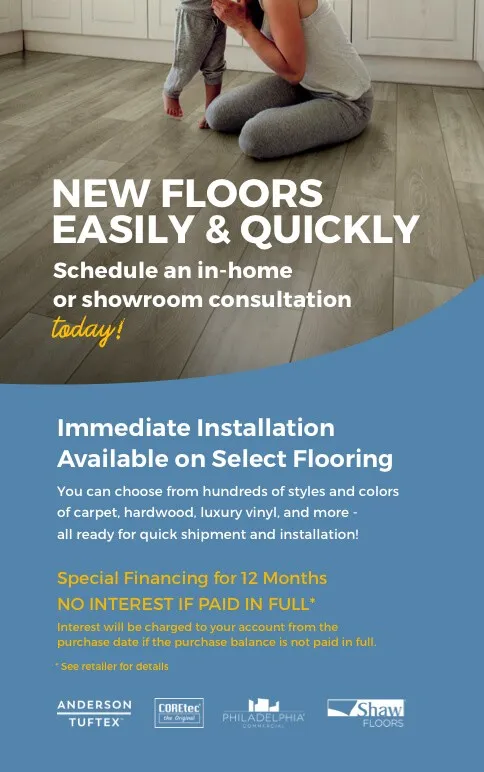 New floors easily & quickly | Kopp's Carpet & Decorating